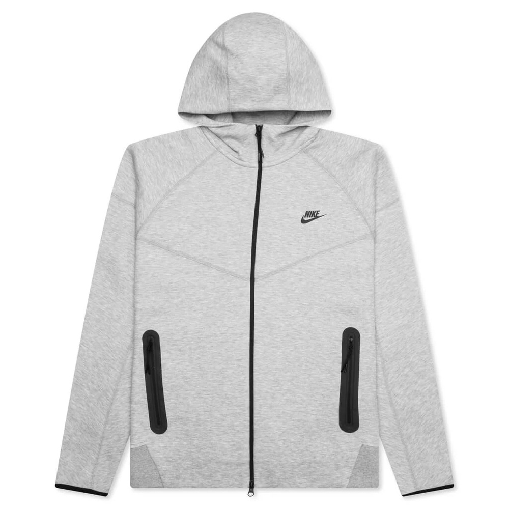 Nike Sportswear Tech Fleece Windrunner Zip Hoodie FB7921-063 (Dark Grey Heather)